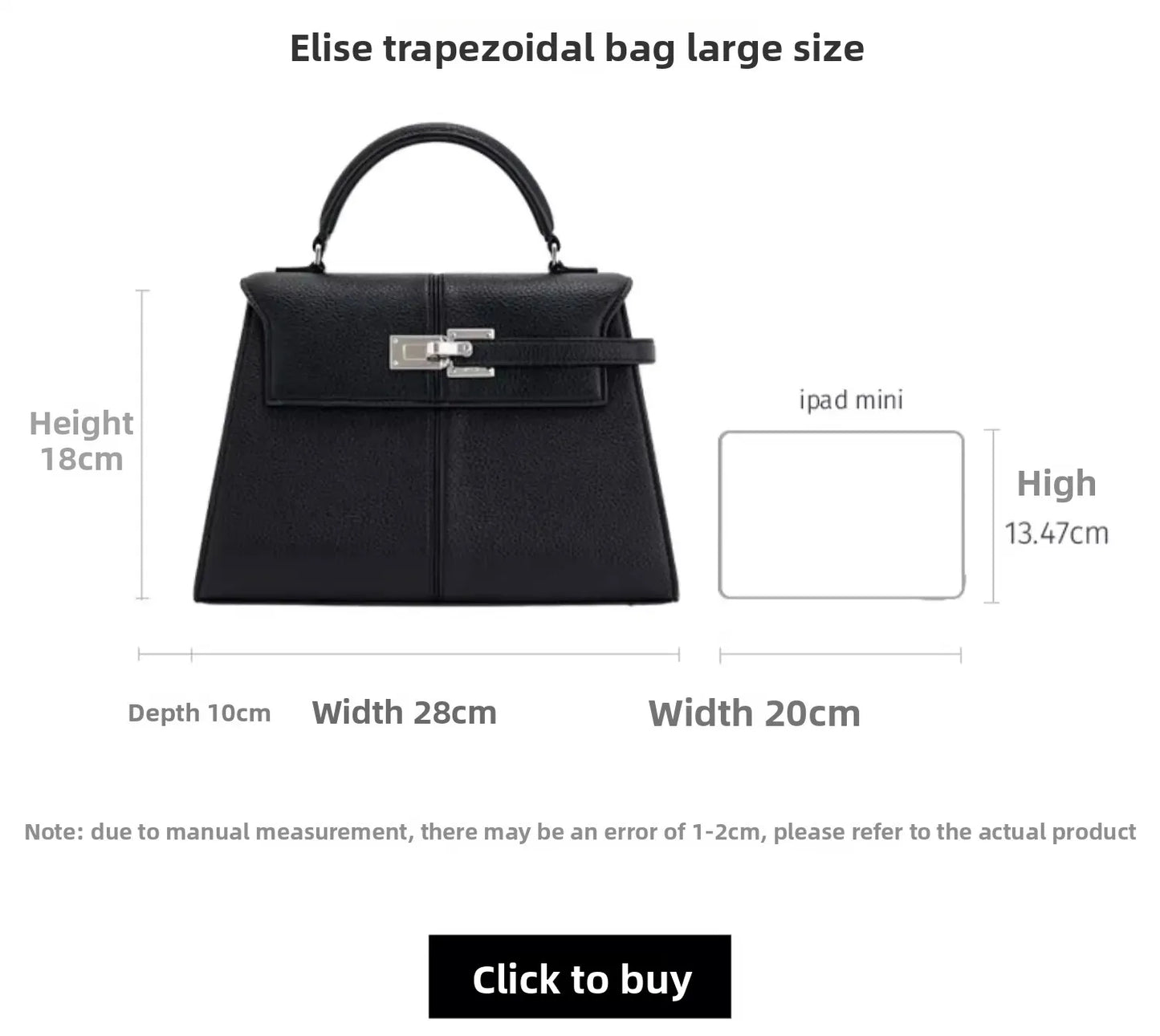 Borsa donna JWPEI “Elise” – crossbody commuter in eco-pelle elegante, divisorie interne, borsa da lavoro & tempo libero 2025