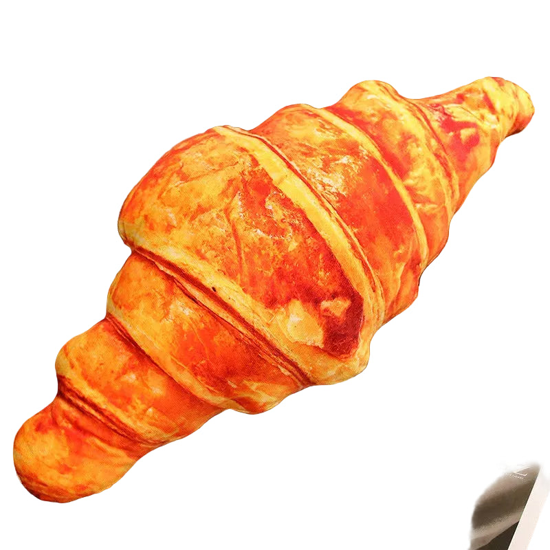 Cuscino Peluche Pane Realistico – Croissant, Baguette e Hot Dog Decorativi