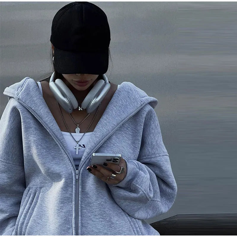 Set donna 2025 – tuta sportiva casual con felpa con cappuccio + pantaloni elasticizzati, outfit fitness & athleisure