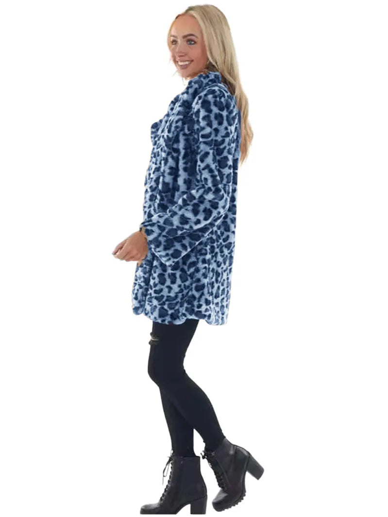 Cappotto donna oversize leopardo – abbigliamento autunno/inverno 2025, stampa leopardata, vestibilità ampia, top casual