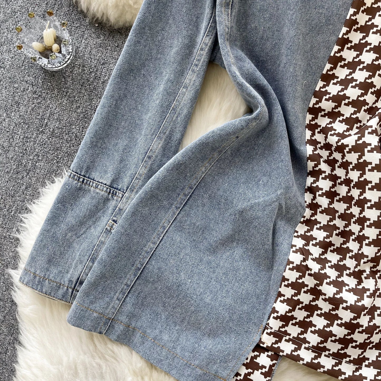 Giacca patchwork in denim con rever 2025 – blazer overshirt donna doppio bottone, vita slim, stile commuter