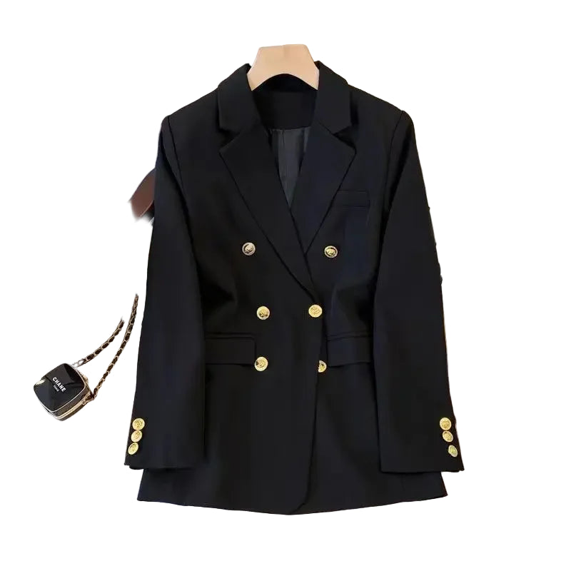 Tailleur donna loose fit 2025 ‒ giacca elegante effetto snellente stile western, manica lunga casual, abbigliamento