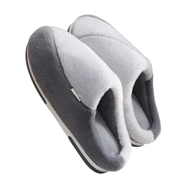 Ciabatte indoor unisex 2025 – suola alta in cotone, antiscivolo, pelose e super calde