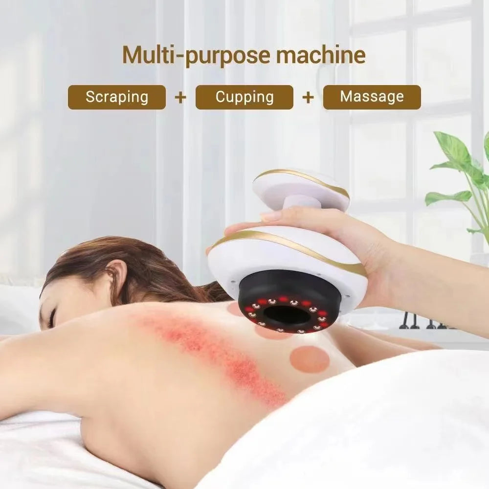Massaggiatore Elettrico Anticellulite con Coppettazione – Guasha Riscaldante Corpo