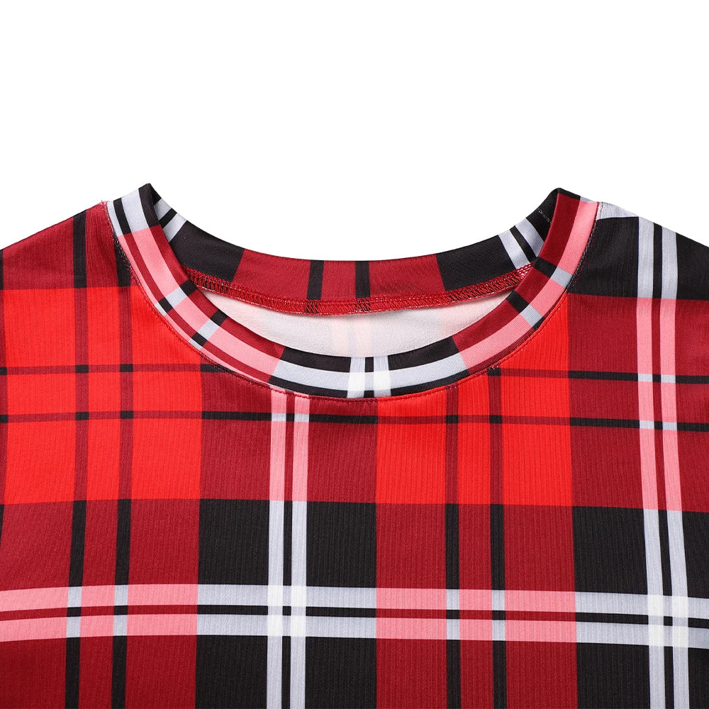 Abito rosso natalizio donna 2025 – maniche lunghe, bodycon, vita slim, stile elegante per feste invernali