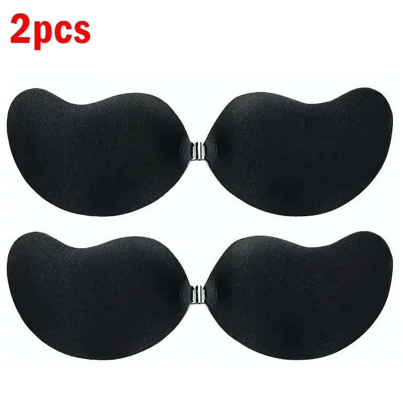 Reggiseno invisibile in silicone auto-adesivo push-up – bra senza spalline per abiti scollati e schiena nuda 2025