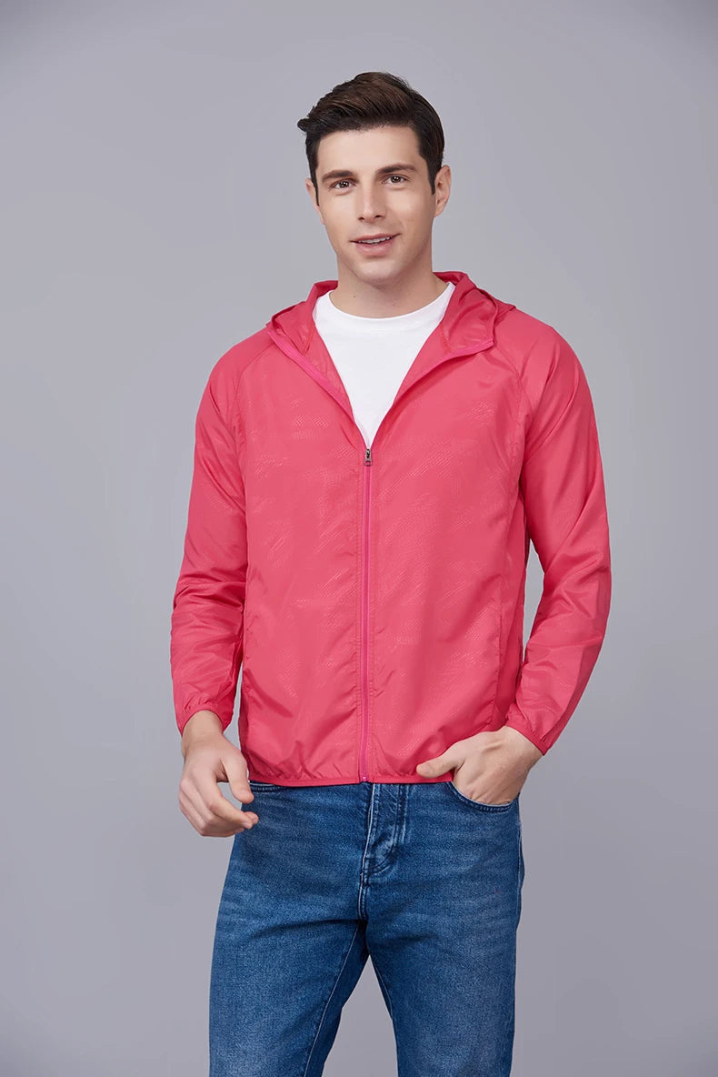 Giacca trekking unisex impermeabile e quick-dry – antivento, anti-UV e pieghevole per escursioni