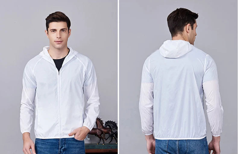 Giacca trekking unisex impermeabile e quick-dry – antivento, anti-UV e pieghevole per escursioni