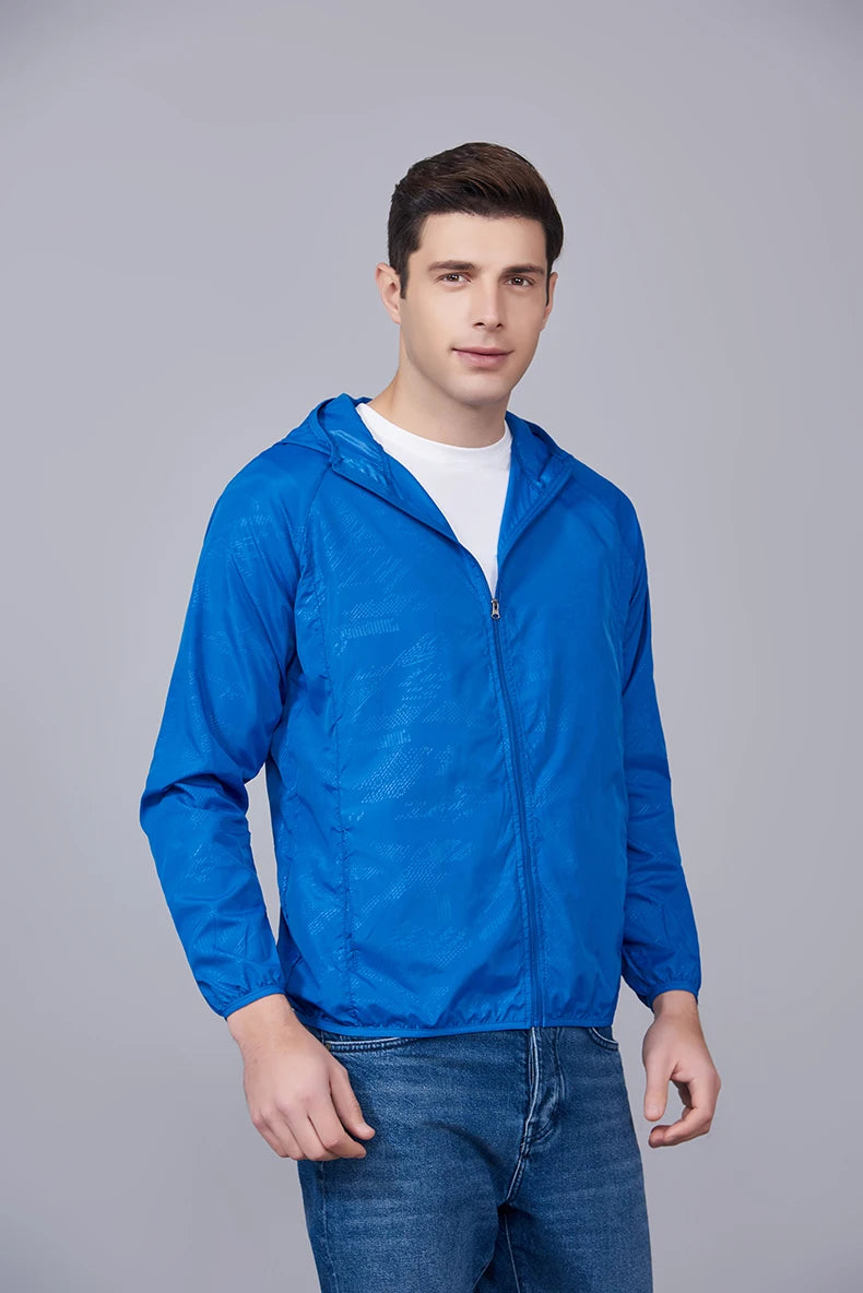Giacca trekking unisex impermeabile e quick-dry – antivento, anti-UV e pieghevole per escursioni