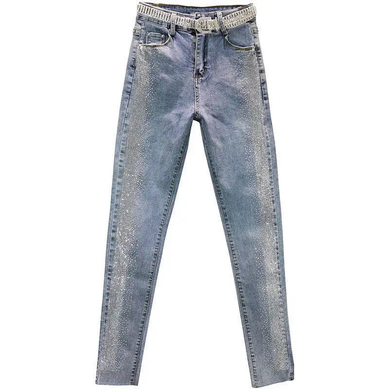 Jeans donna vita alta skinny 5XL – Denim elasticizzato primavera 2025