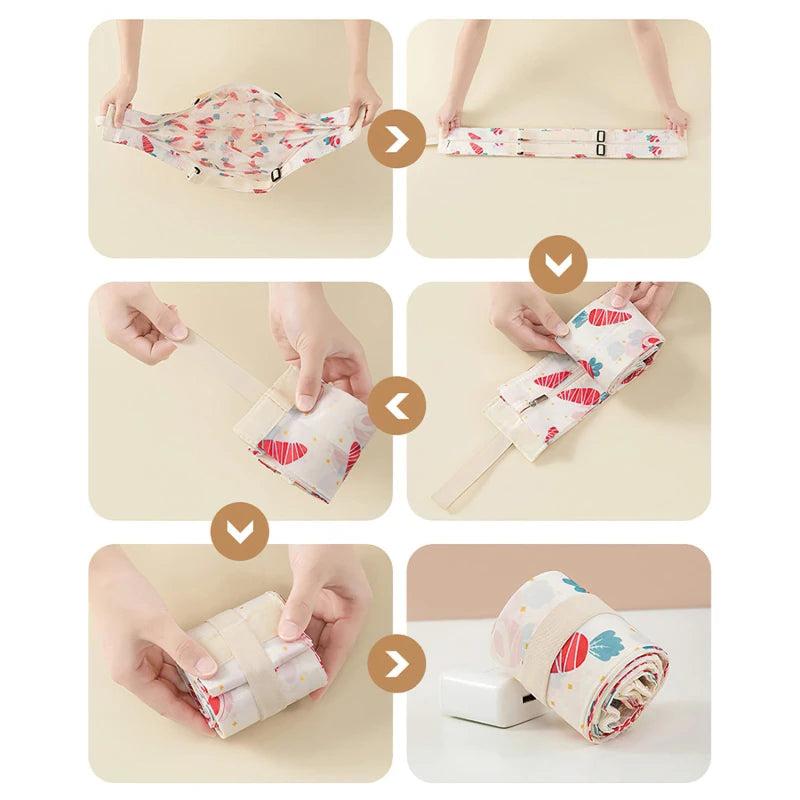 Shopper pieghevole grande capacità in nylon camouflage – Borsa da viaggio riutilizzabile leggera