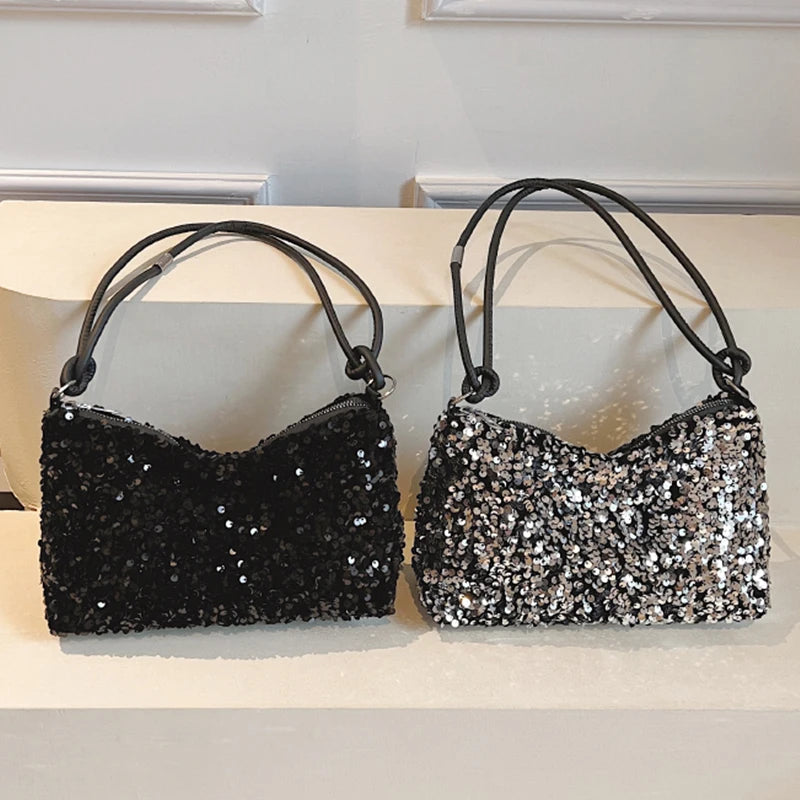 Borsa piccola donna con paillettes – shoulder bag trendy scintillante per serate & outfit glamour 2025