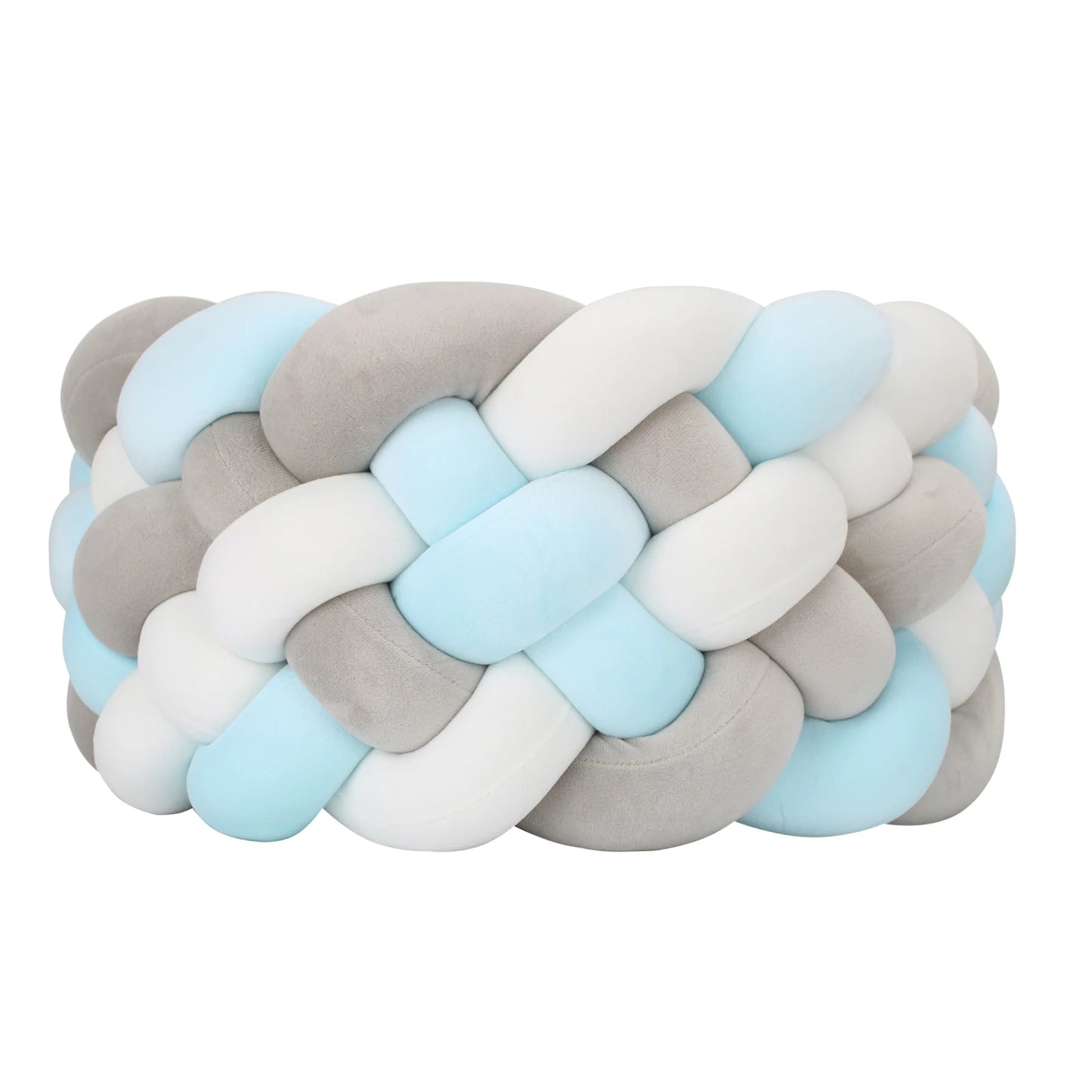 Paracolpi Culla Treccia Intrecciata 300 cm – Cuscino Nodo Protettivo per Lettino Neonati