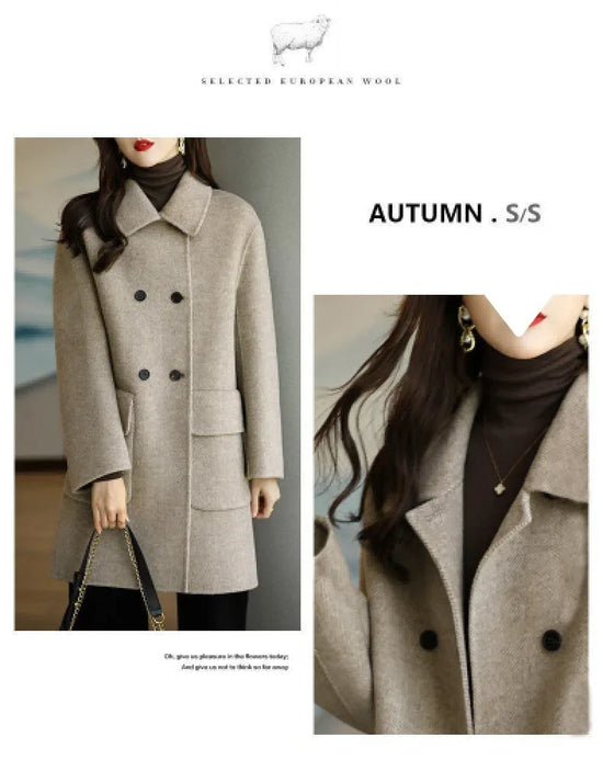 Cappotto in lana spesso donna 2025 ‒ giacca lunga oversize, outerwear loose autunno/inverno