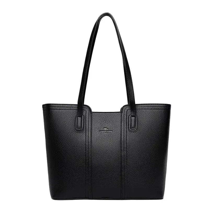 Borsa a tracolla donna con tasche e scomparti - Nero, codice 4