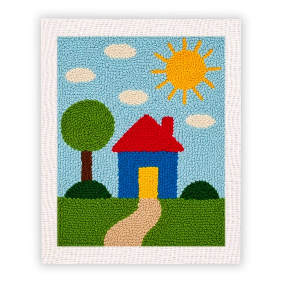 Kit Punch Needle Paesaggio – Ricamo DIY Completo per Principianti