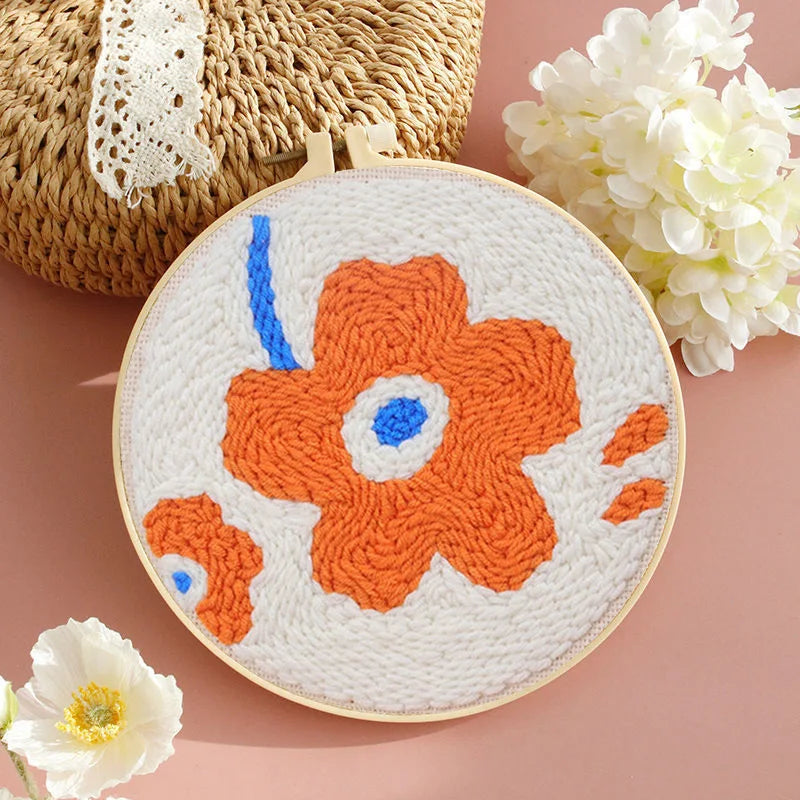 Kit Punch Needle Girasole – Ricamo DIY per Principianti