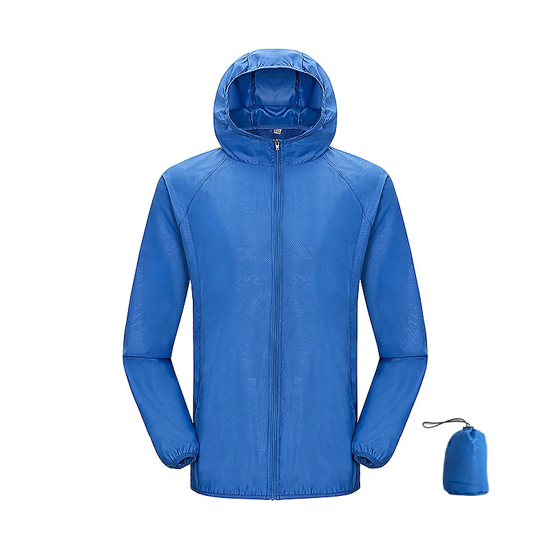 Giacca trekking unisex impermeabile e quick-dry – antivento, anti-UV e pieghevole per escursioni