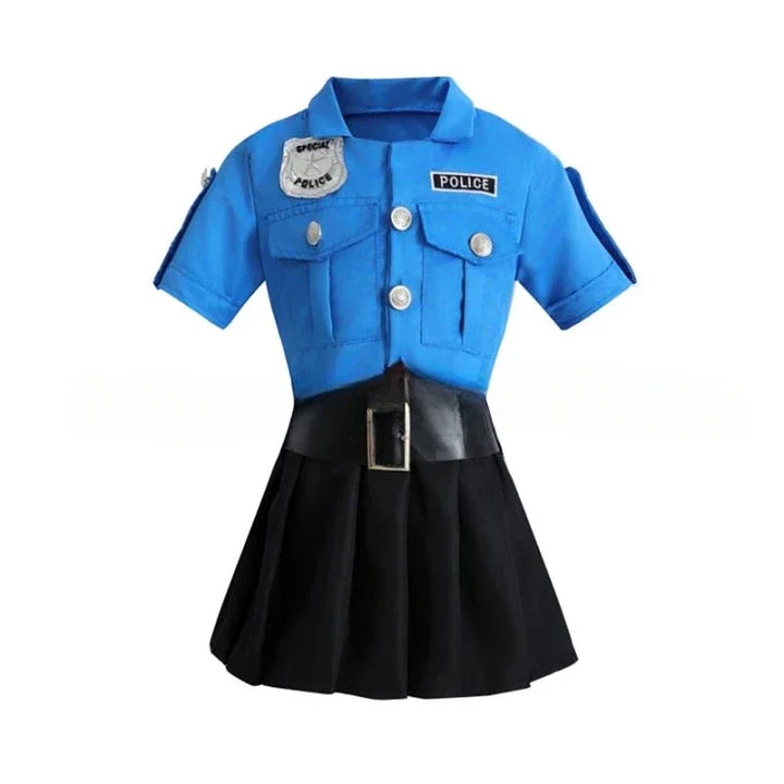 Costume poliziotta deluxe donna / ragazza 2025 – abito uniformato da ufficiale, Carnevale e Halloween