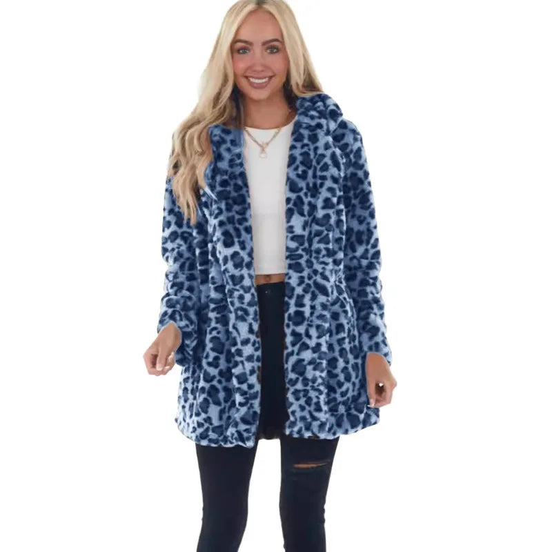 Cappotto donna oversize leopardo – abbigliamento autunno/inverno 2025, stampa leopardata, vestibilità ampia, top casual