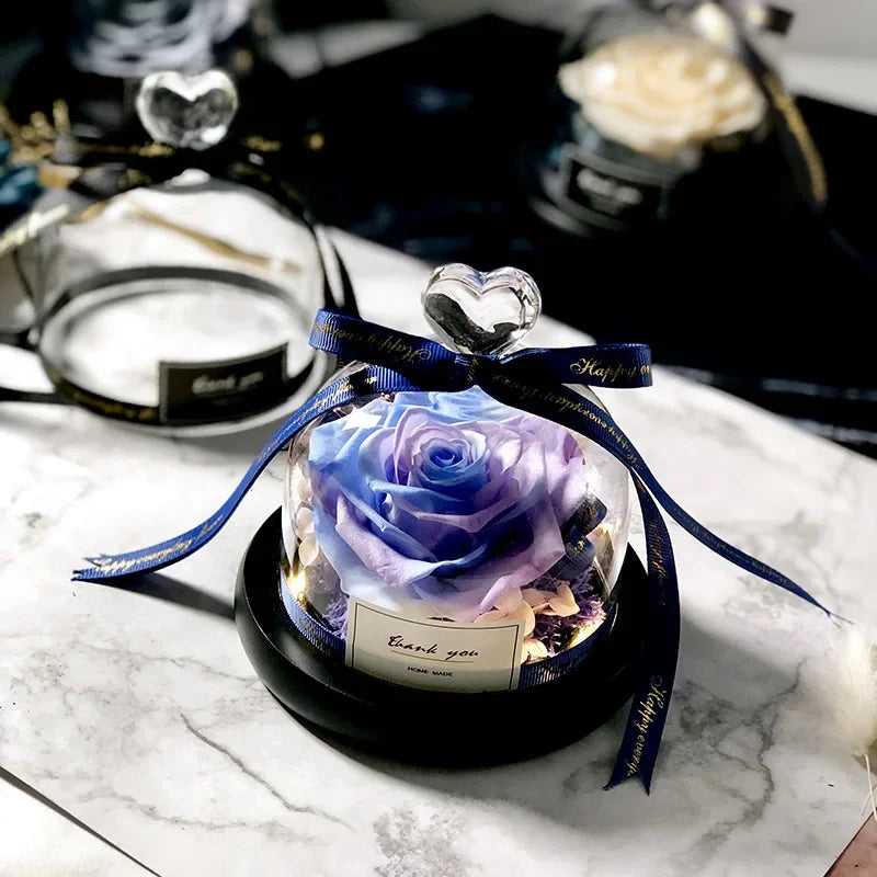Rosa Eterna LED in Cupola di Vetro – Regalo Romantico San Valentino & Anniversari