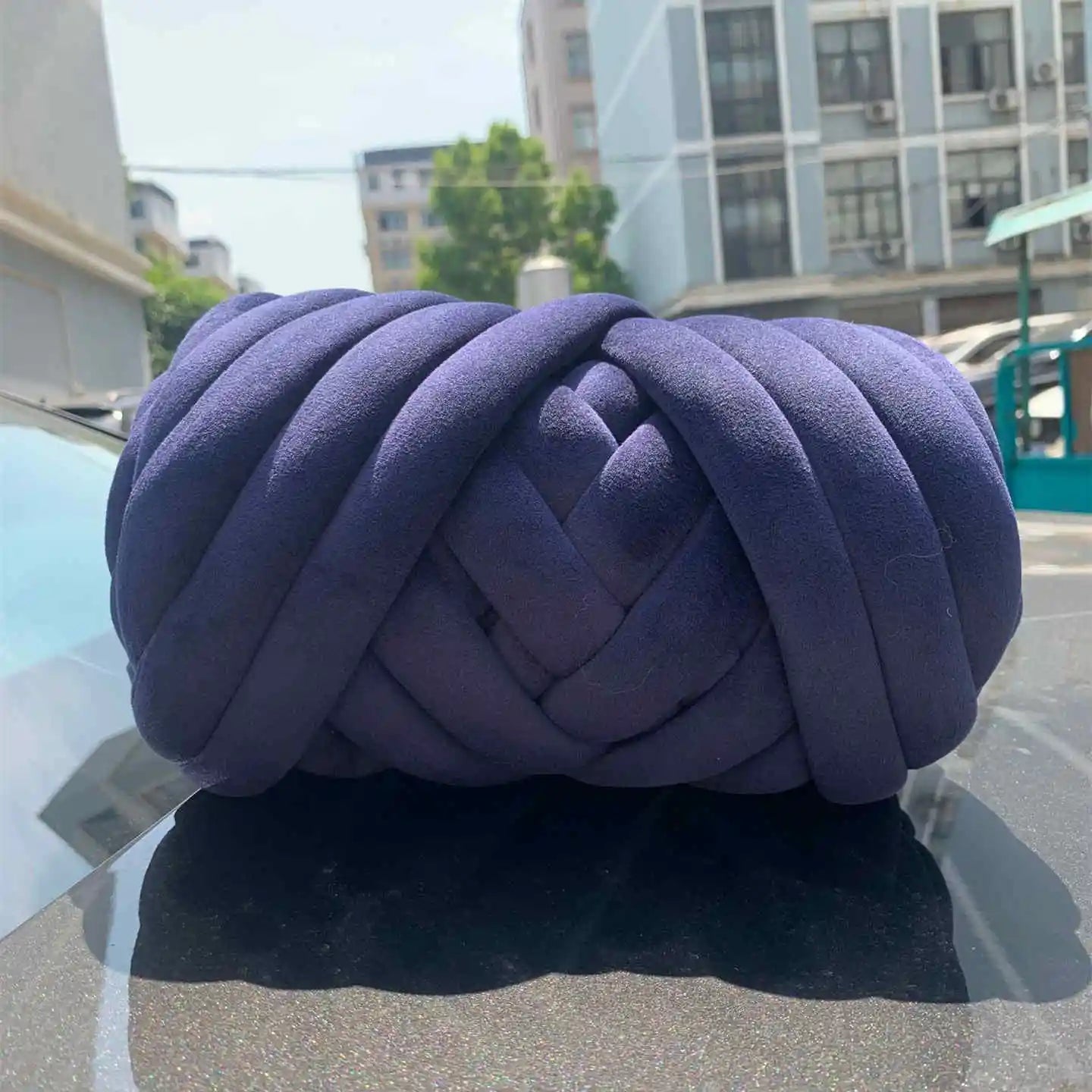 Filato marshmallow super chunky velluto 1 kg – “super velvet” grosso per coperte gigantissime, progetti fai-da-te morbidi
