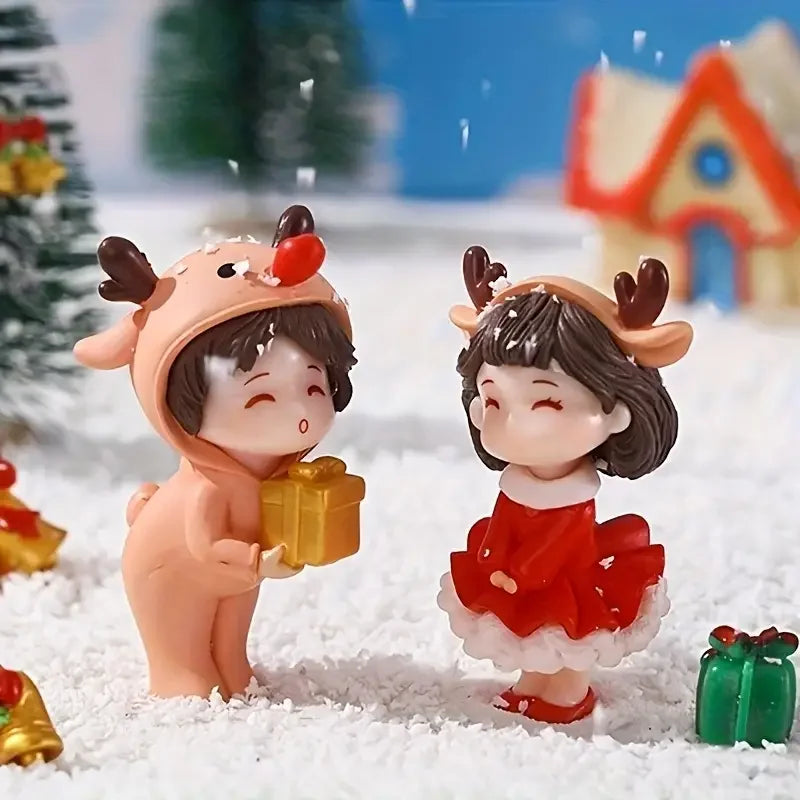 Set 1-10 pezzi per natale mini paesaggi – ornamenti natalizi, regalo creativo