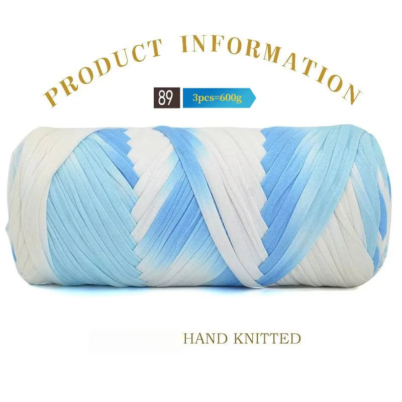 Set 3 gomitoli cloth yarn tessuto – filo intrecciato spesso per borse, tappeti, uncinetto e fai-da-te 2025