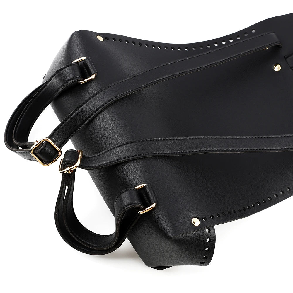 Kit Zaino / Borsa con Base in Ecopelle e Uncinetto – Fai-da-Te Borsa Unica