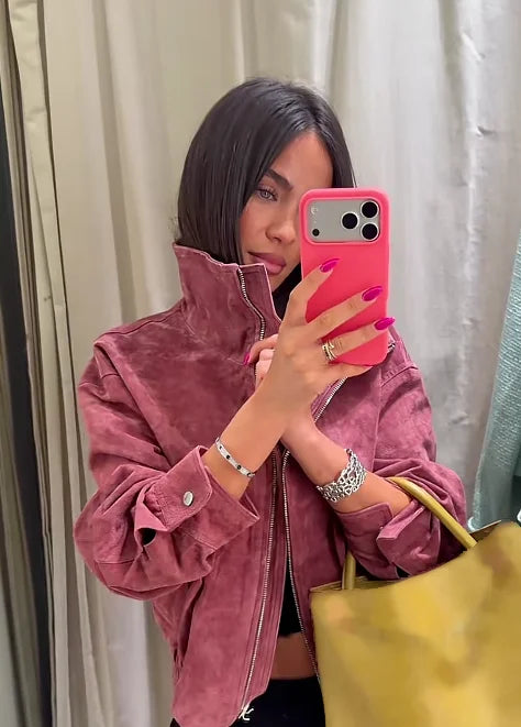 Bomber Donna Collo Alto con Zip - immagine 23