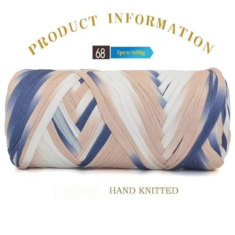 Set 3 gomitoli cloth yarn tessuto – filo intrecciato spesso per borse, tappeti, uncinetto e fai-da-te 2025