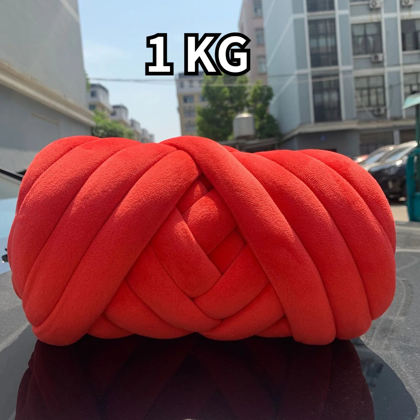 Filato marshmallow super chunky velluto 1 kg – “super velvet” grosso per coperte gigantissime, progetti fai-da-te morbidi