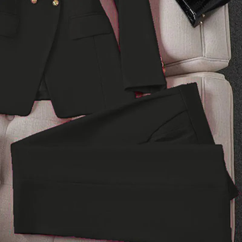 Completo blazer e pantaloni donna 2025 – Tailleur elegante a manica lunga, set 2 pezzi per ufficio, stile casual chic