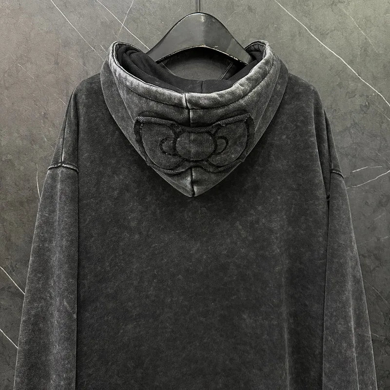 Felpa con cappuccio cartoon per donna – Stile casual oversize, dolce e versatile, ideale per l’autunno 2025