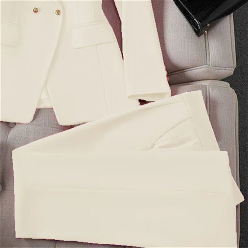 Completo blazer e pantaloni donna 2025 – Tailleur elegante a manica lunga, set 2 pezzi per ufficio, stile casual chic