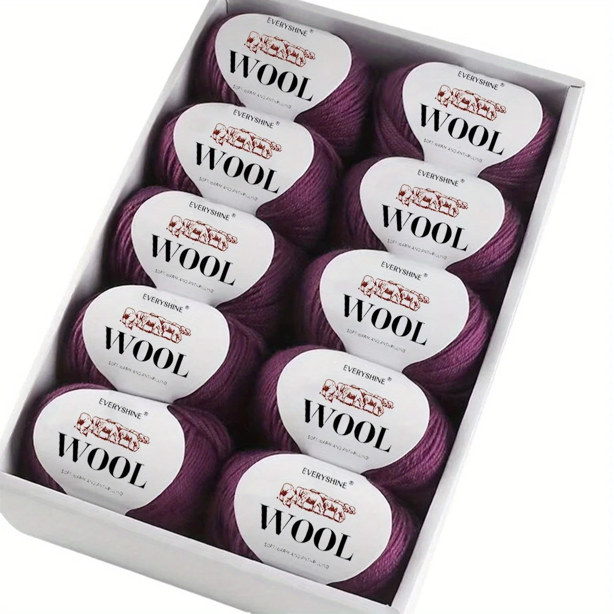 Set 6 pezzi Filato Lana – 300g Totali per Maglia & Uncinetto, Gomitoli Multicolore