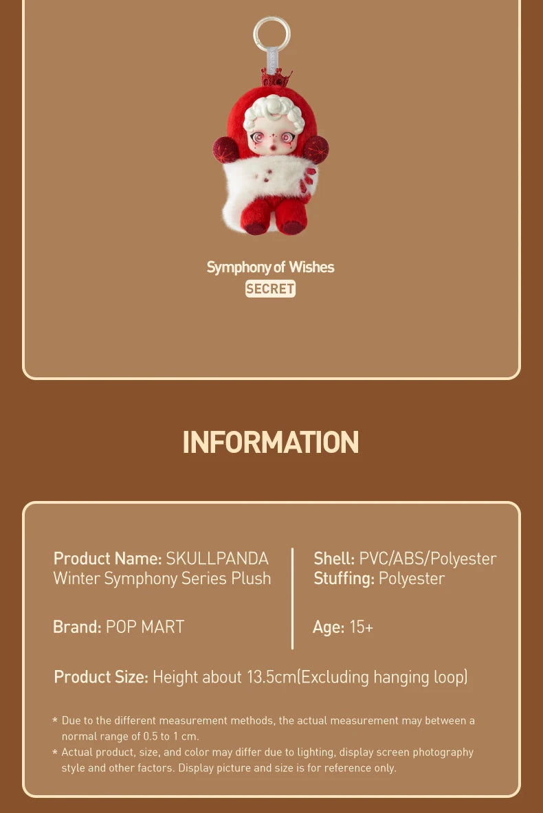 POP MART SKULLPANDA Winter Symphony Series Mystery Box 1PC Blind Box POPMART Limited to 2pcs per Order