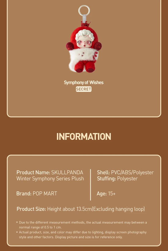 POP MART SKULLPANDA Winter Symphony Series Mystery Box 1PC Blind Box POPMART Limited to 2pcs per Order