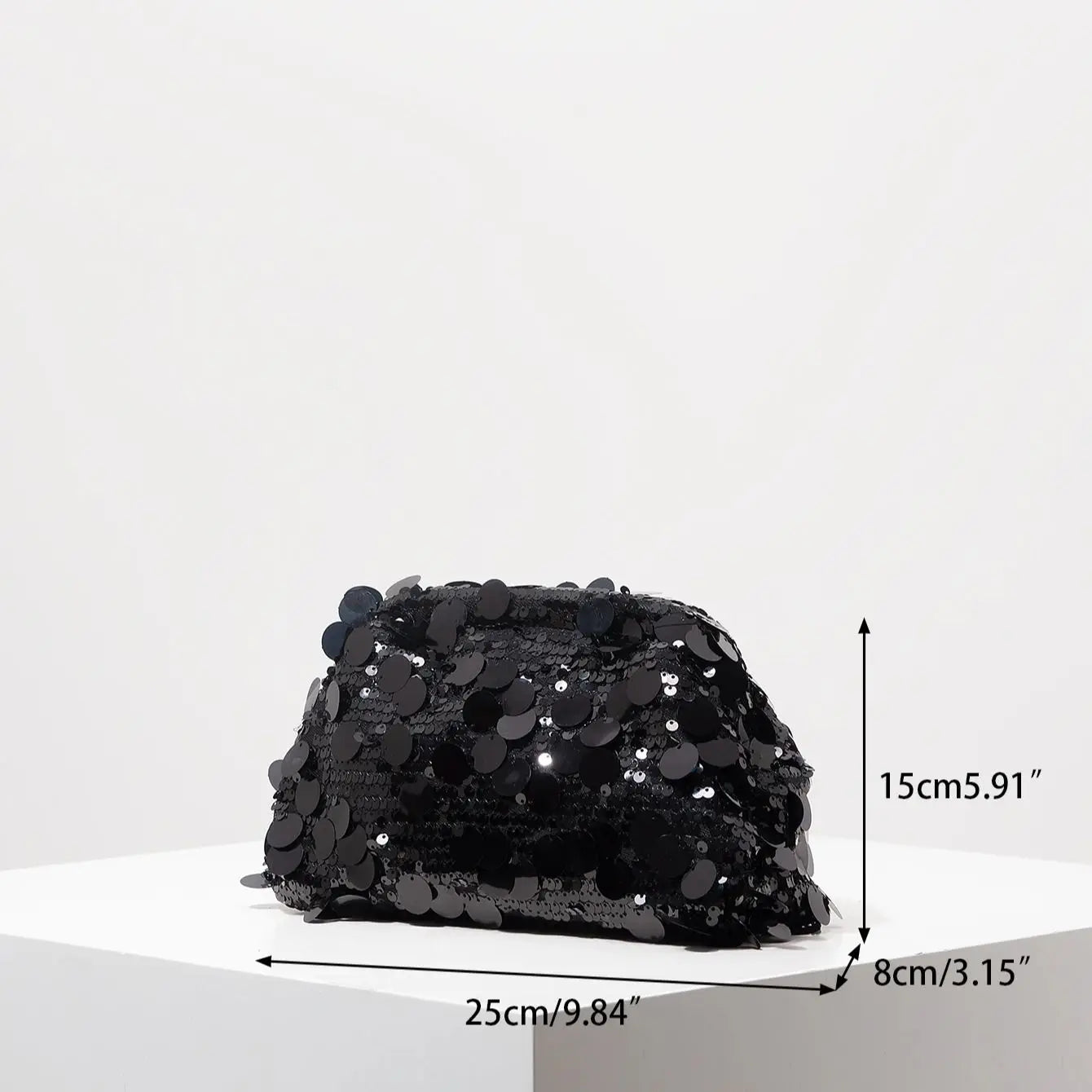 Clutch donna con paillettes brillanti – borsa elegante per matrimonio, festa, prom & cerimonie