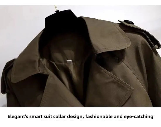 Cappotto lungo donna 2025 – giacca British style a lunghezza media con cintura, effetto snellente e versatilità quotidiana