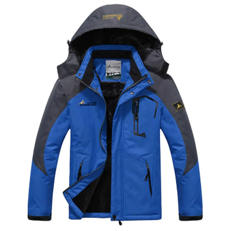 Parka uomo invernale con cappuccio pelliccia sintetica – giacca antivento + imbottita per freddo, stile militare hooded anorak