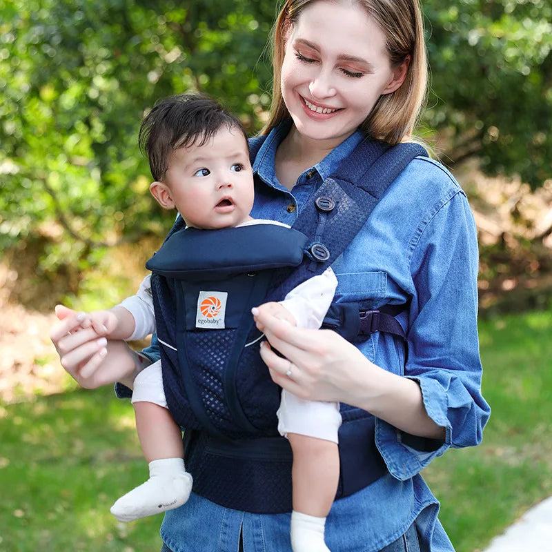 Marsupio Ergonomico Neonato‑Bimbo – Baby Carrier / Waist Stool Multifunzione (0‑36 mesi)