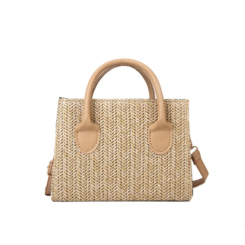 Borsa Tracolla Donna in Paglia Intrecciata – Stile Casual