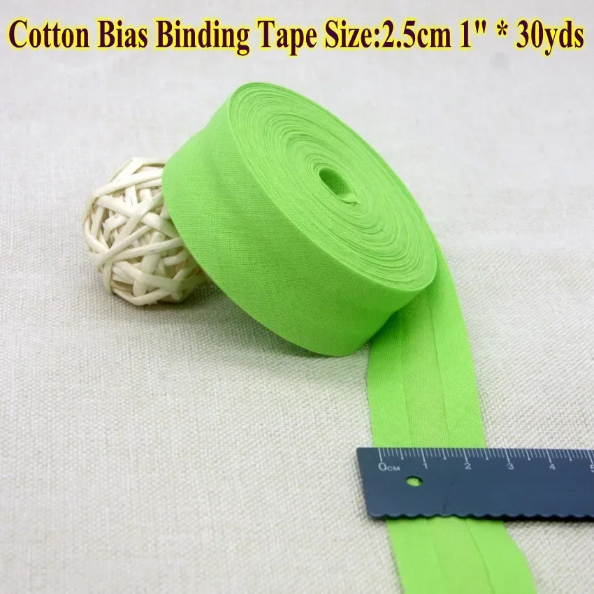 Nastro bias binding cotone 25 mm · rotolo 30 metri – rifiniture, bordi e accessori cucito fai-da-te