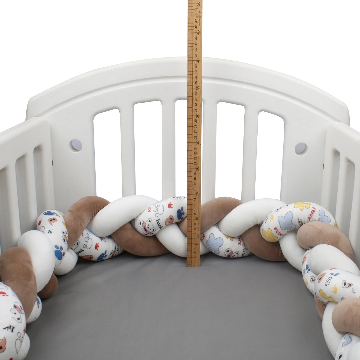 Protezione Culla Neonati Treccia / Nodo – Paracolpi Bumper marshmallow per Lettino 1-4M