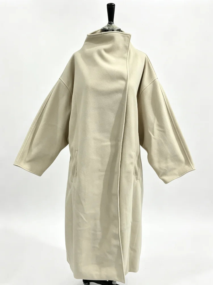Cappotto Donna Effetto Camoscio Oversize con Bottoni - immagine 6