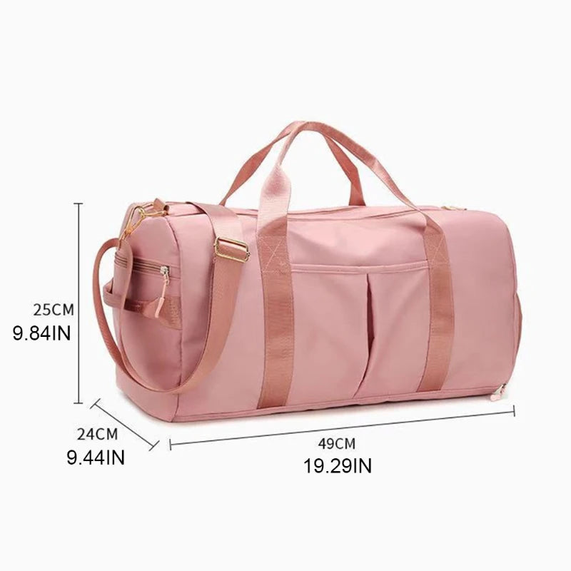 Borsa palestra donna 2025 – duffel leggero con scomparto scarpe, impermeabile e grande capienza