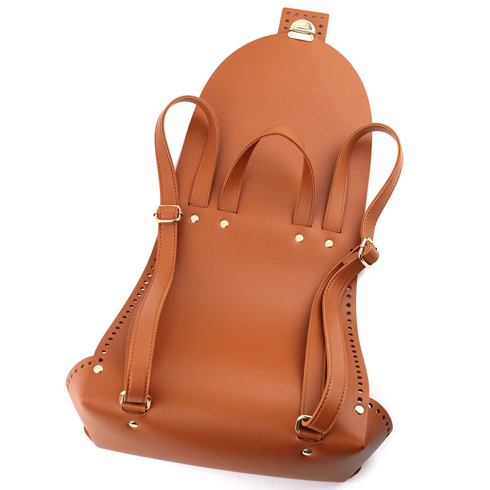 Kit Zaino / Borsa con Base in Ecopelle e Uncinetto – Fai-da-Te Borsa Unica