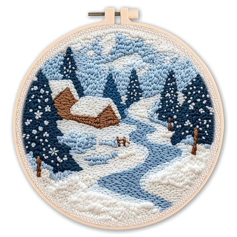 Kit Punch Needle Animali – Ricamo DIY Facile per Principianti