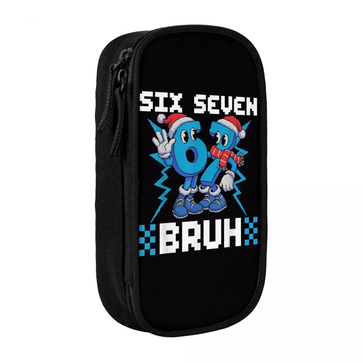 Meme 6 7 Six Seven Italian Steal A Brainrot 67 Pencil Case Canvas Pencil Box Child Vintage College School Pencil Cases Supplies